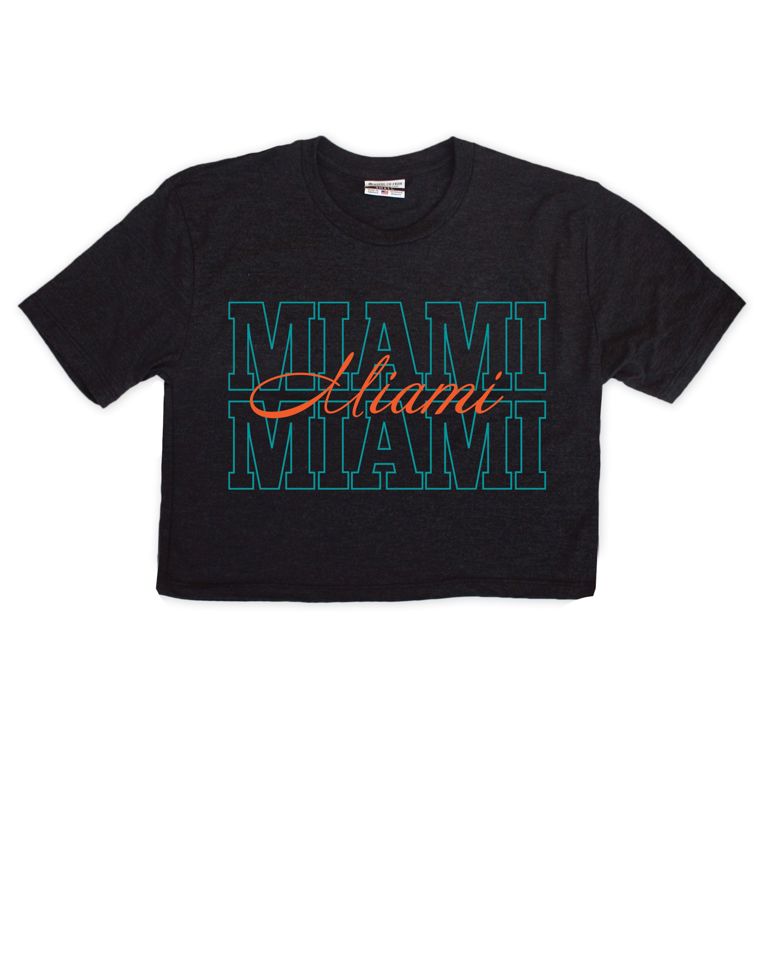 Miami Repeat Cropped Tee