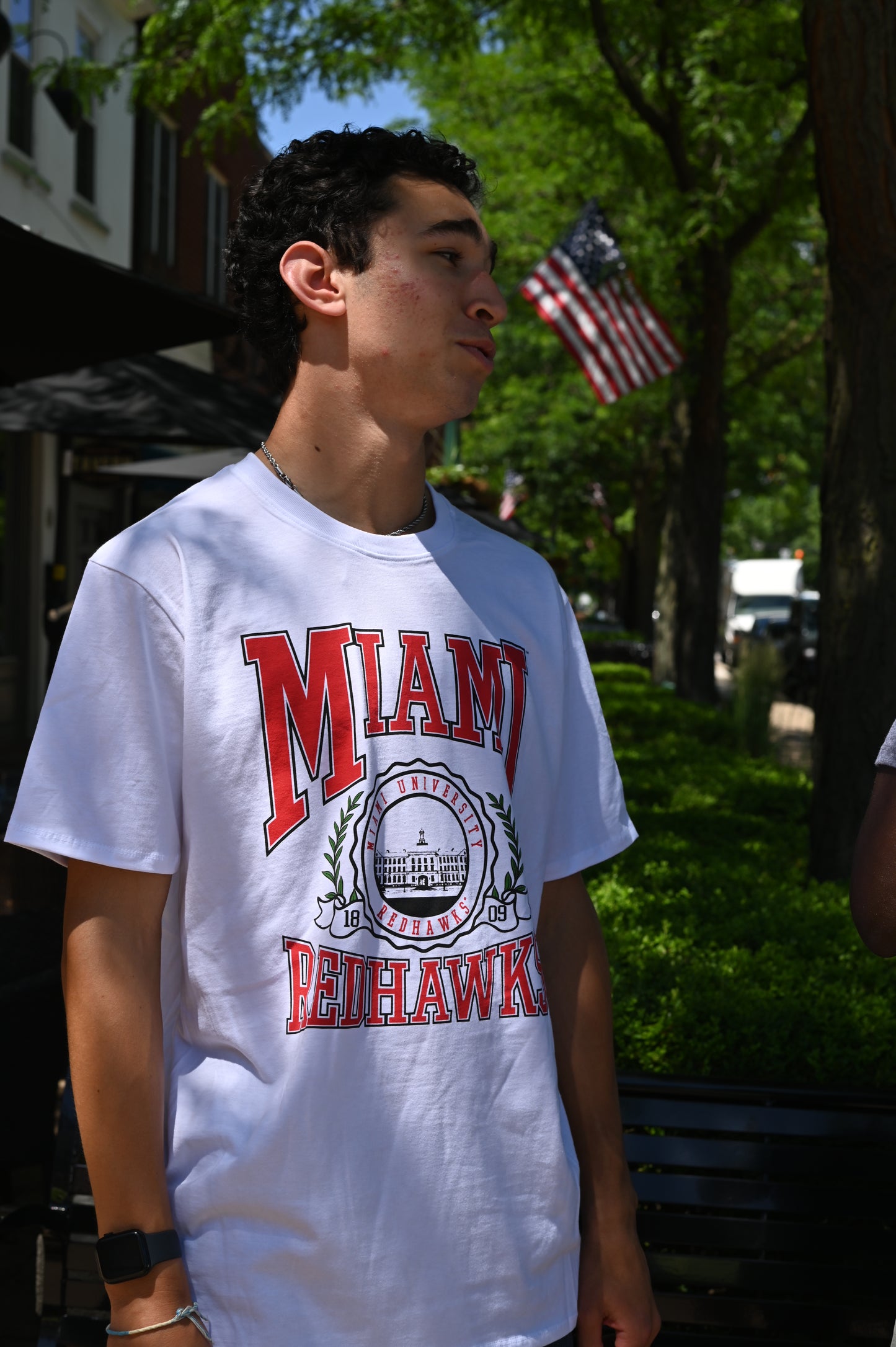 Miami Redhawks Seal Vines Cotton Tee