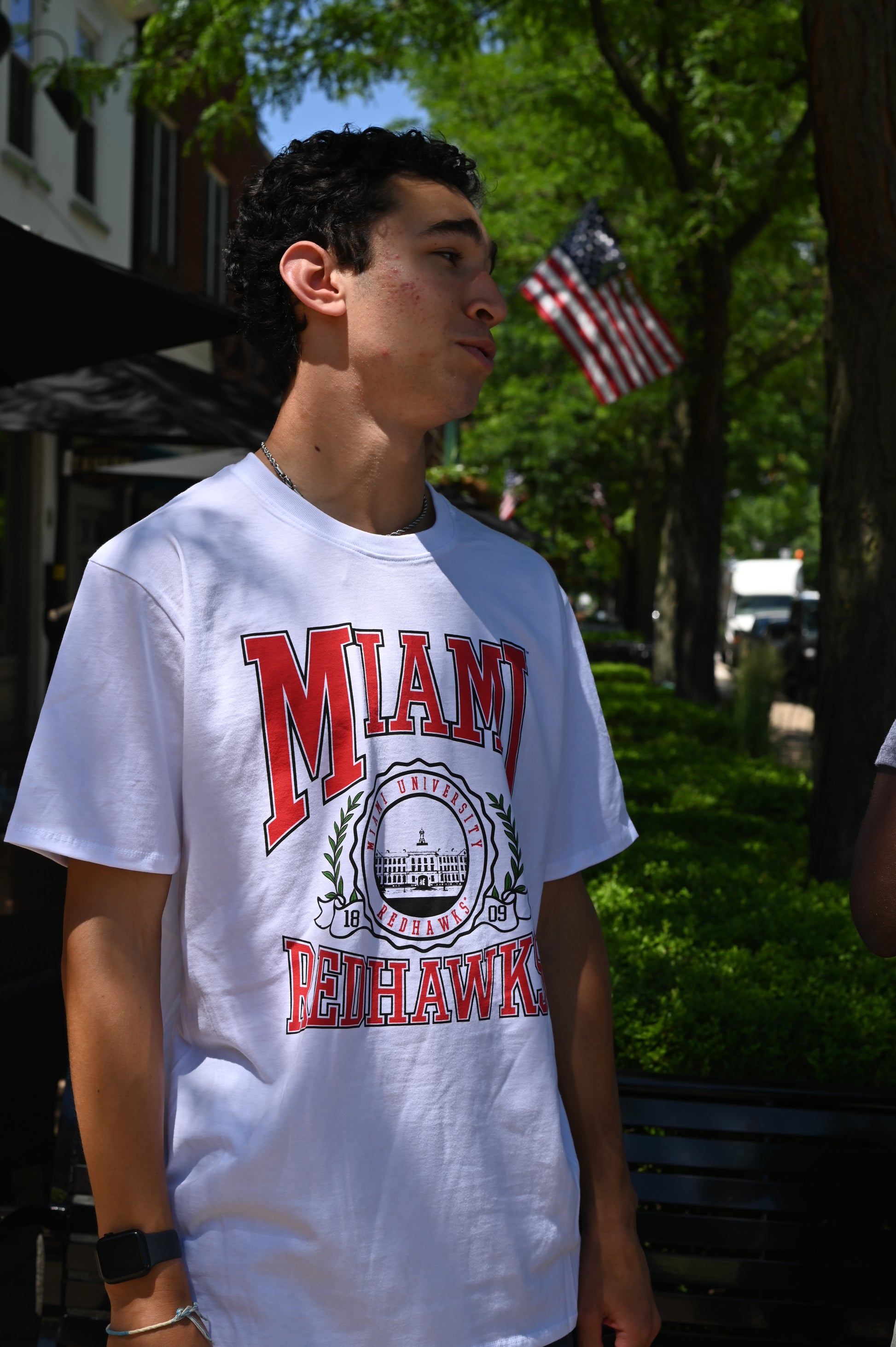 Miami Redhawks Seal Vines Cotton Tee