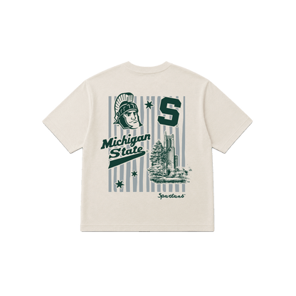 MSU Stripes Easy Tee