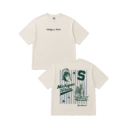 MSU Stripes Easy Tee
