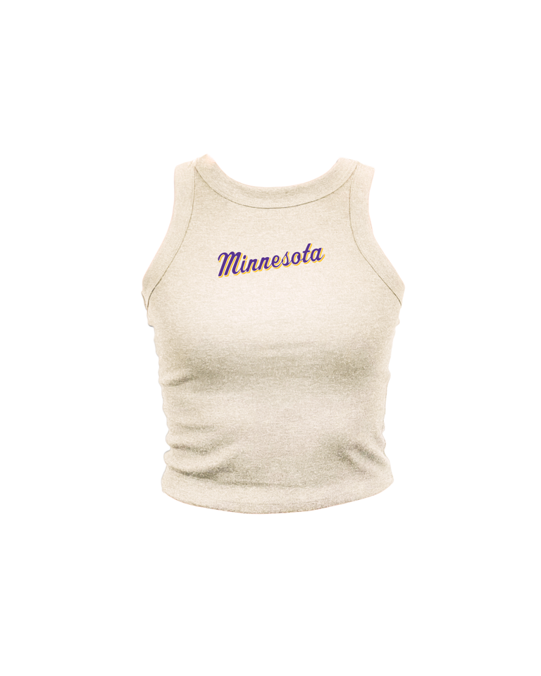 Minnesota Script High Neck Tank