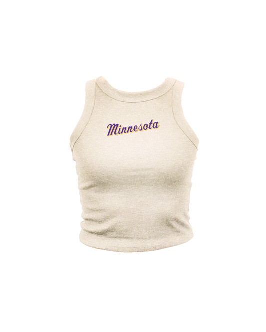 Minnesota Script High Neck Tank