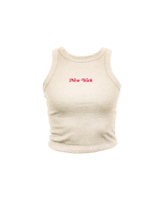 New York Classic High Neck Tank Top