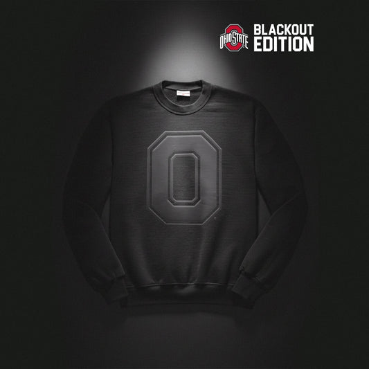 Block O Blackout Edition Cotton Crew Sweatshirt