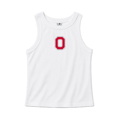 Embroidered Block O High Neck Tank