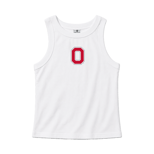 Embroidered Block O High Neck Tank