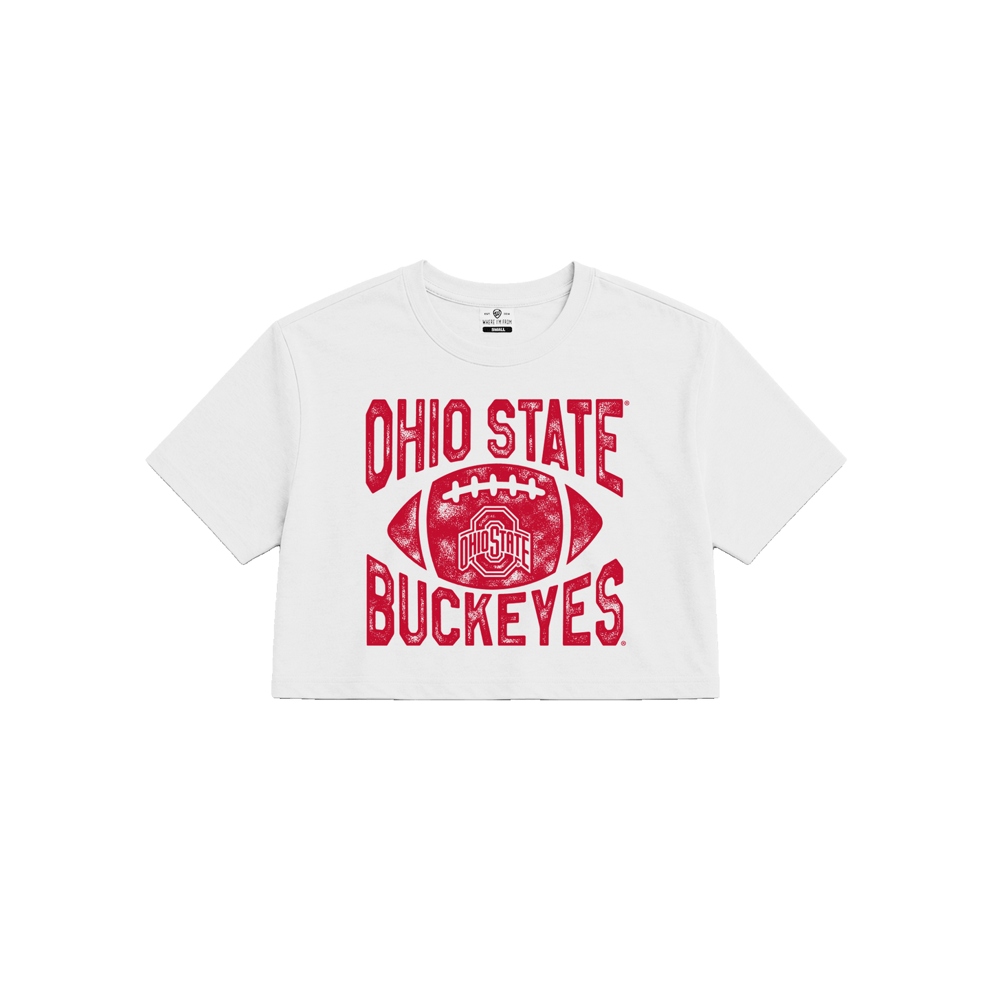 Ohio State Football Cotton Cropped Tee