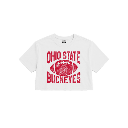 Ohio State Football Cotton Cropped Tee