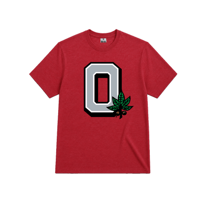 Heritage Block O Buckeye Leaf Tee