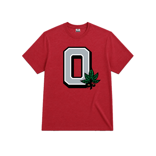 Heritage Block O Buckeye Leaf Tee