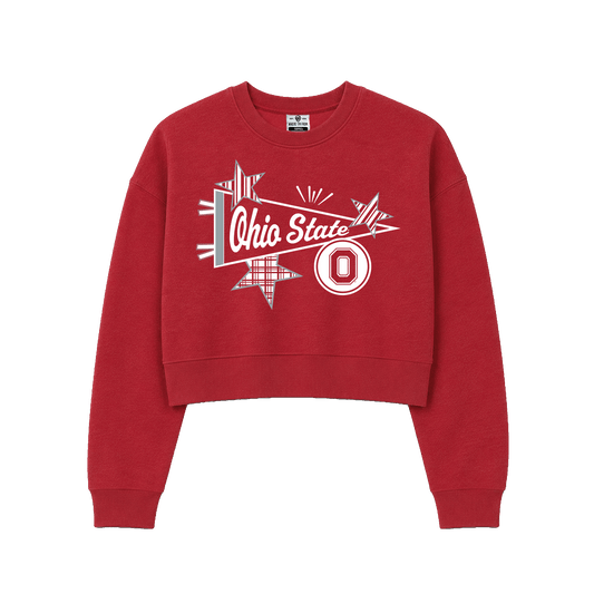 Ohio State Pennant Cropped Crew Sweatshirt