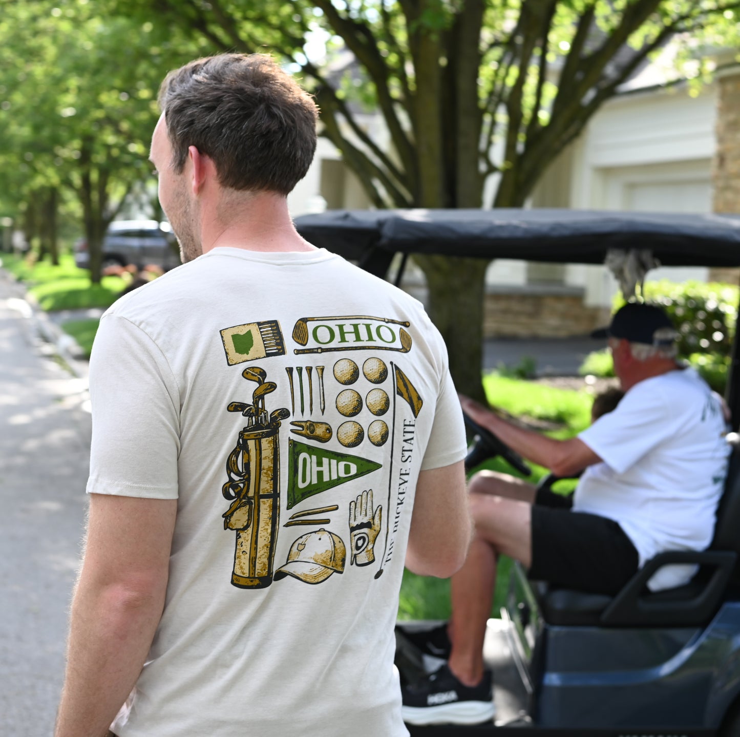 Ohio Vintage Golf Icons Tee