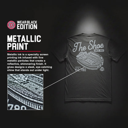 Ohio State The Shoe Tee Wear Black Edition