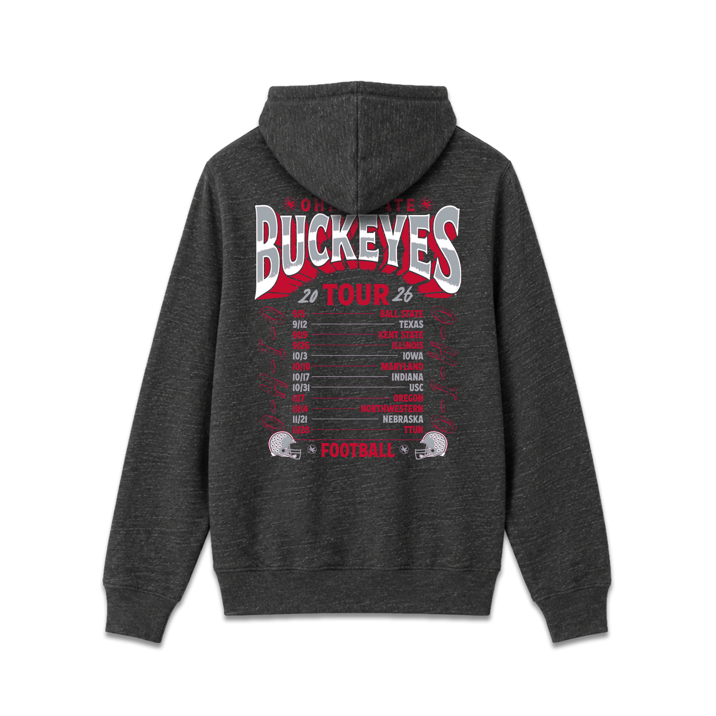 Ohio State Buckeyes 2026 Schedule Hoodie