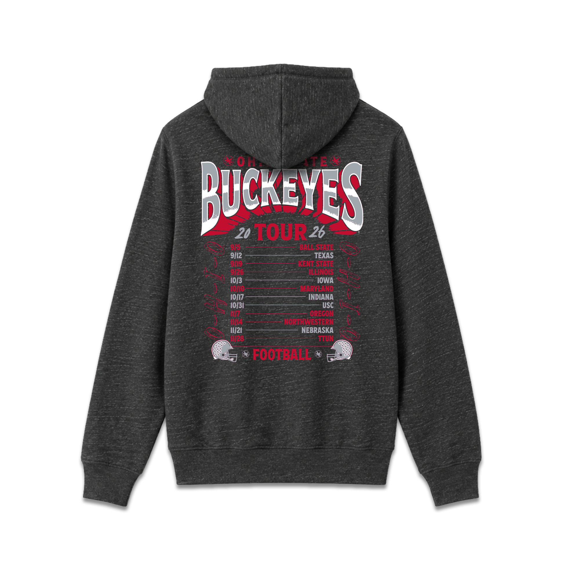 Ohio State Buckeyes 2026 Schedule Hoodie