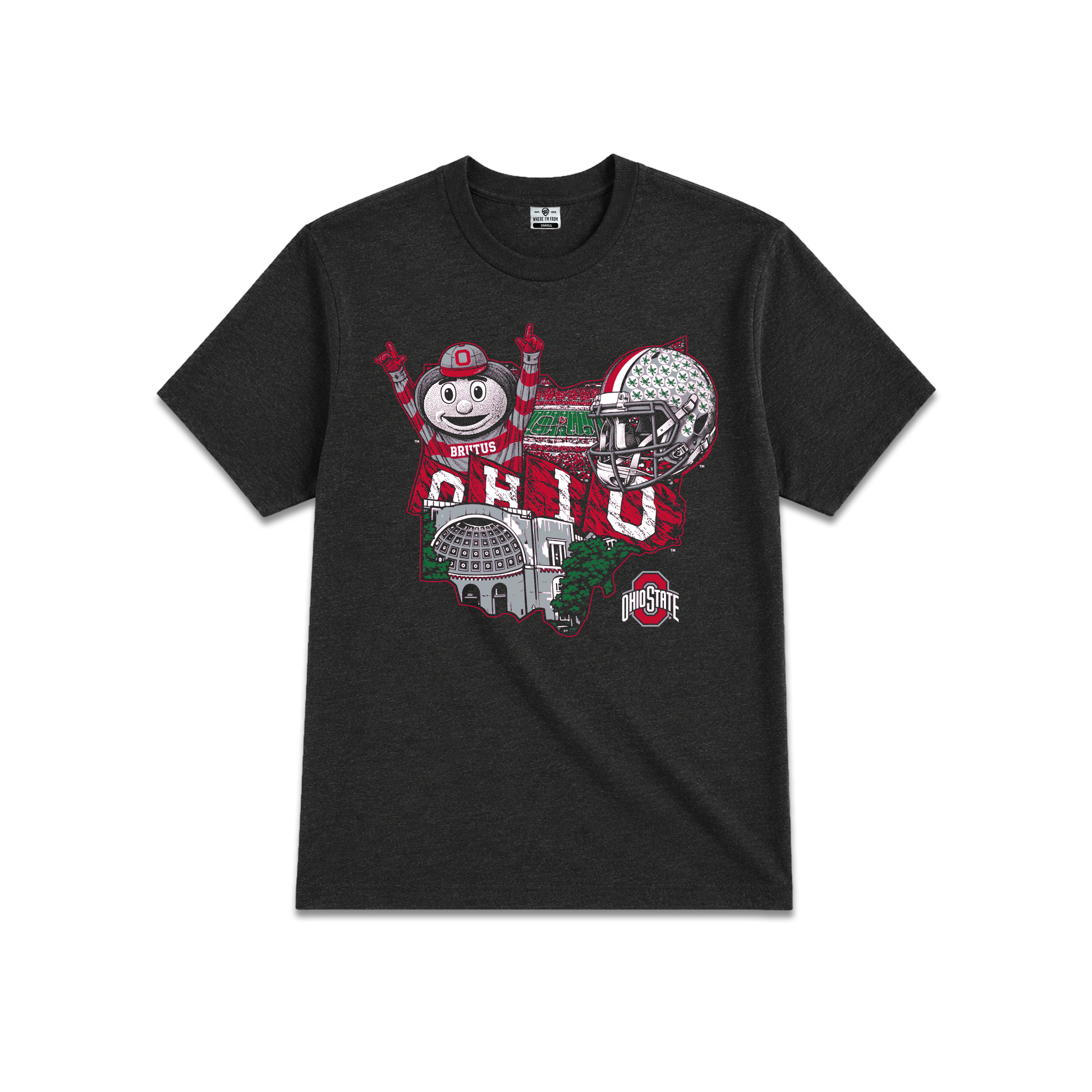 Ohio State Shape Collage Tee