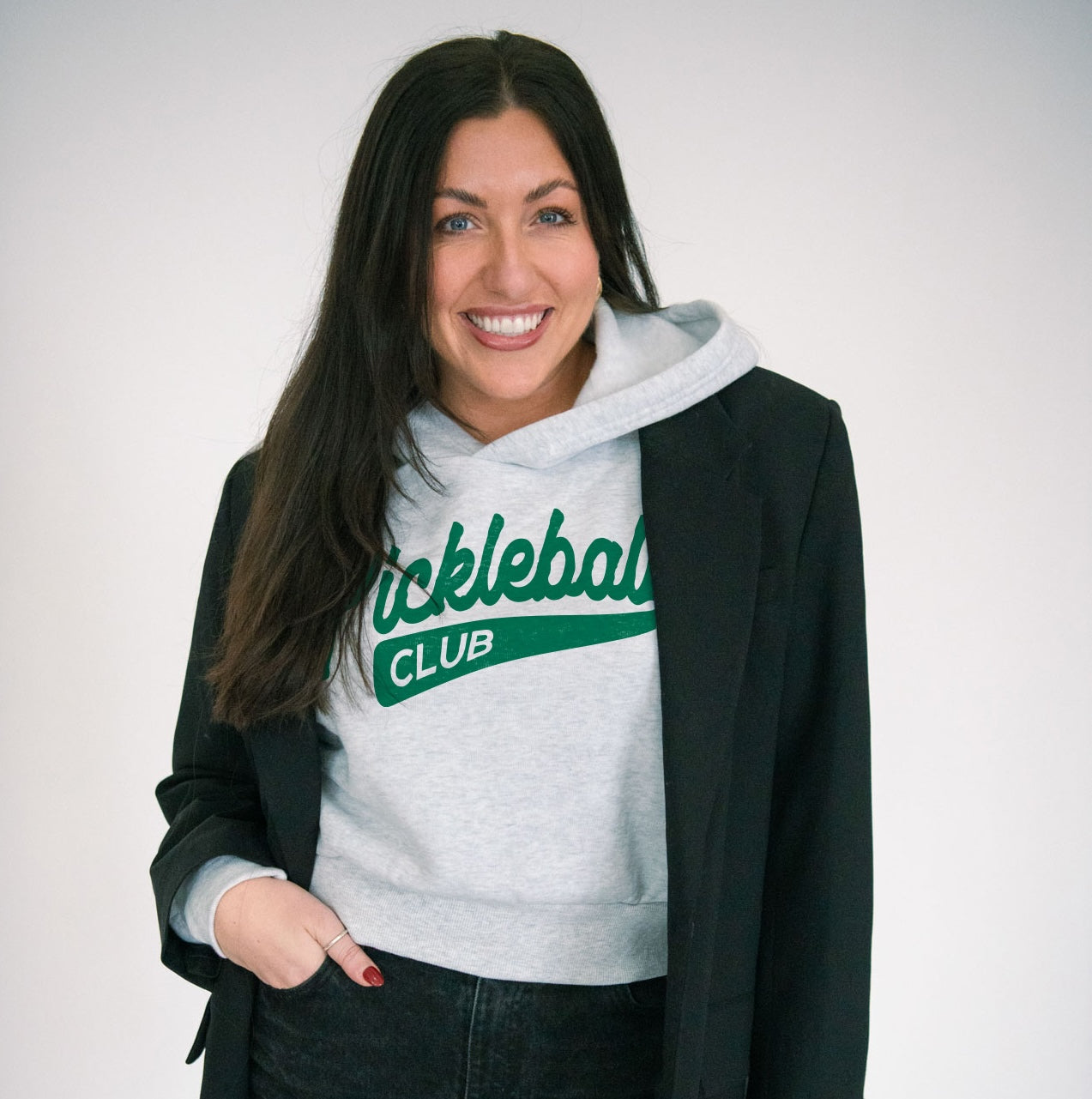 Pickleball Script Pullover Hoodie