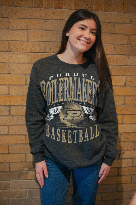 Purdue Boilermakers Basketball Crew Sweatshirt
