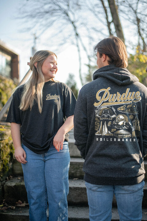 Purdue Icons F/B Tee