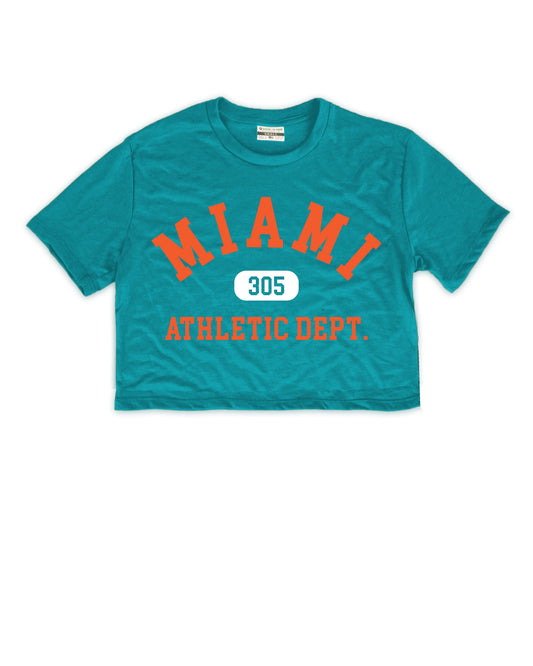 Miami Athletic Department Cropped Tee