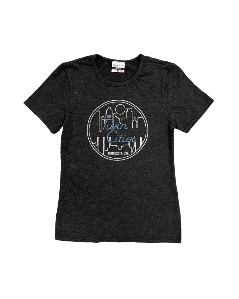 Twin Cities Black Womens Tee