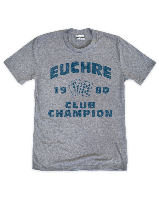 Euchre Club Champion 1980 Tee