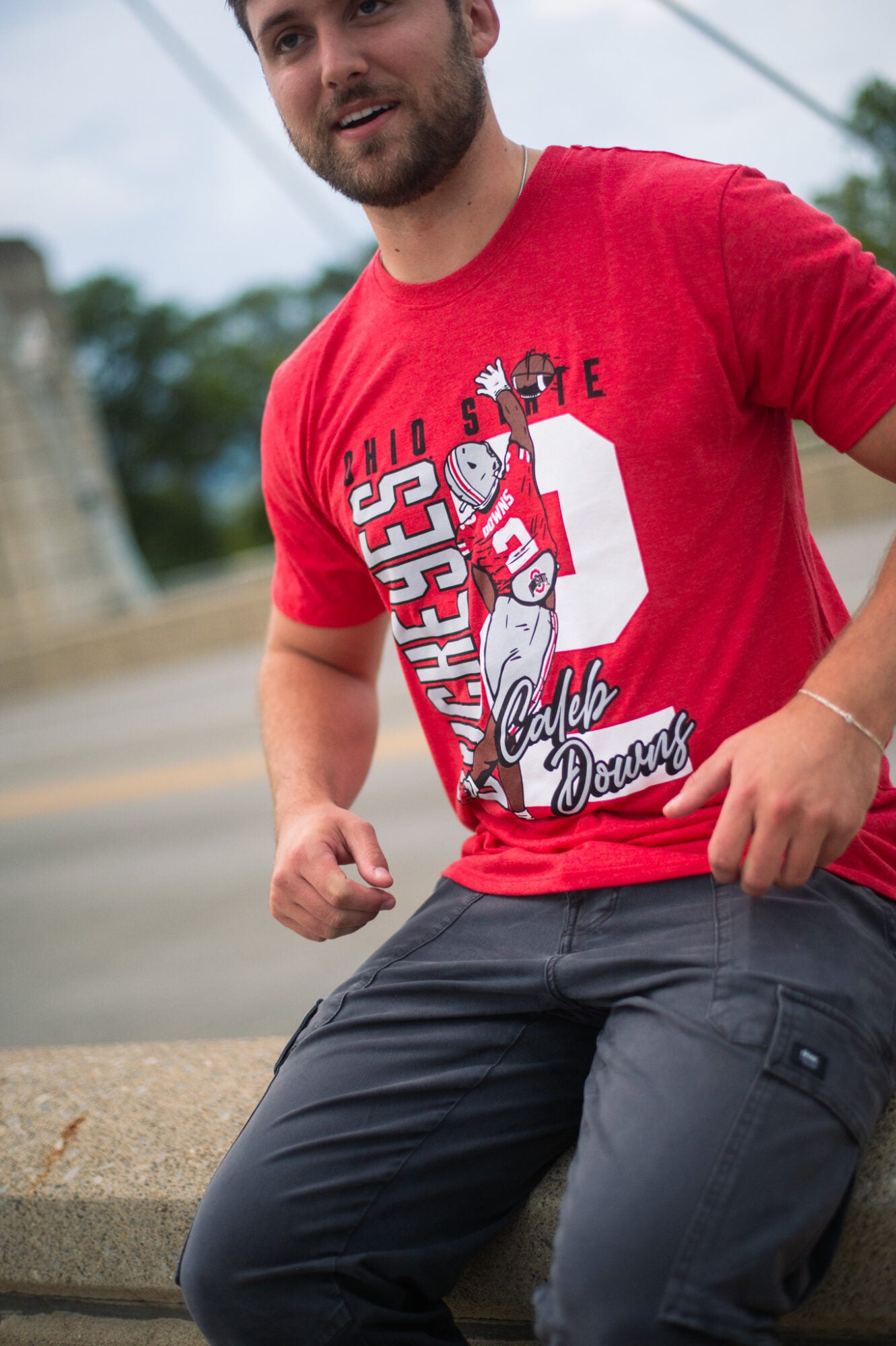 Caleb Downs Ohio State Ball Hawk Tee