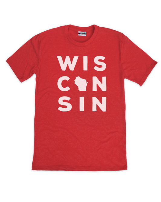 Wisconsin Stacked Tee