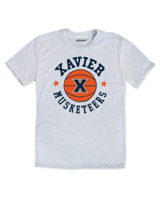 Xavier Musketeers Basketball Crew T-Shirt