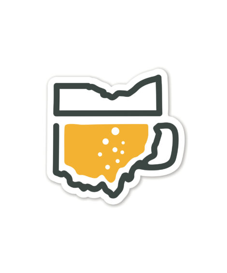 Ohio Beer Sticker Sticker