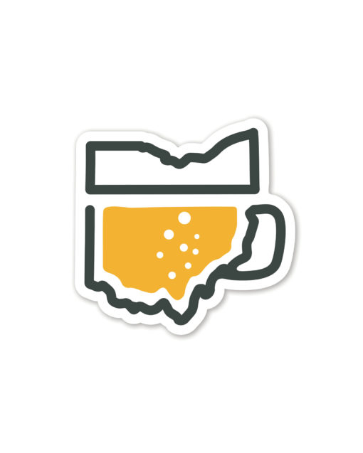 Ohio Beer Sticker Sticker