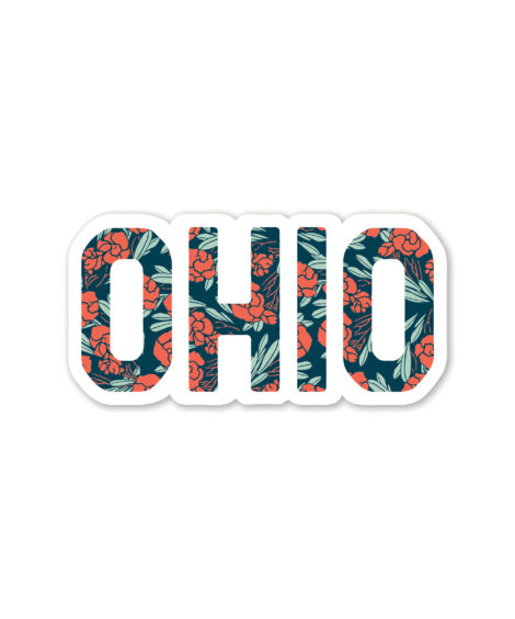 Ohio Floral Sticker Sticker