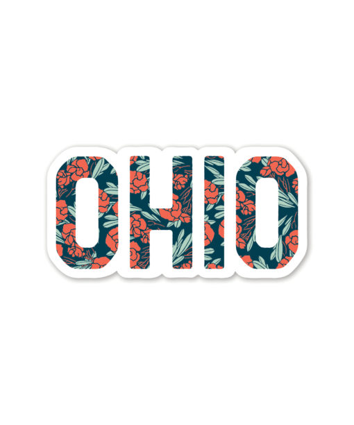 Ohio Floral Sticker Sticker