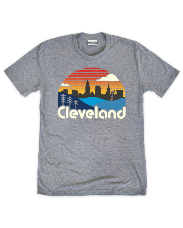 Cleveland Colorful Skyline