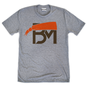 BM Logo Brown/Orange Crew T-Shirt