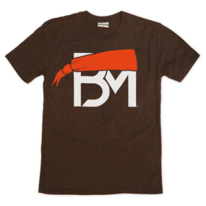BM Logo Brown Crew T-Shirt