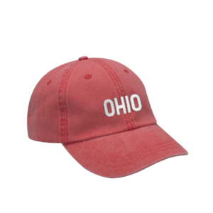 Ohio Red Dad Hat - Where I'm Apparel
