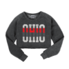 Our crew neck cropped sweatshirt featuring our Ohio Tall Stripe design.