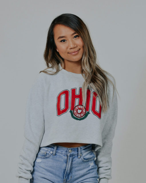 Pair your favorite Ohio Crop sweatshirt with a pair of jeans or leggings!