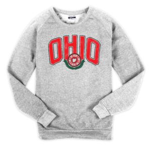 Ohio Athletic Tourist Gym State OH Pride Crewneck Sweatshirt