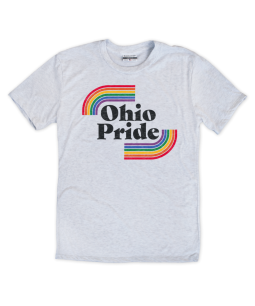 Ohio Pride Rainbow Ash Crew T-Shirt
