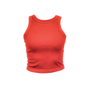 Red High Neck Tank
