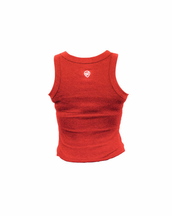Red High Neck Tank