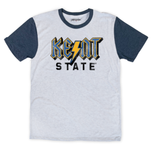 Kent State Rock Navy Cap Sleeve T-Shirt