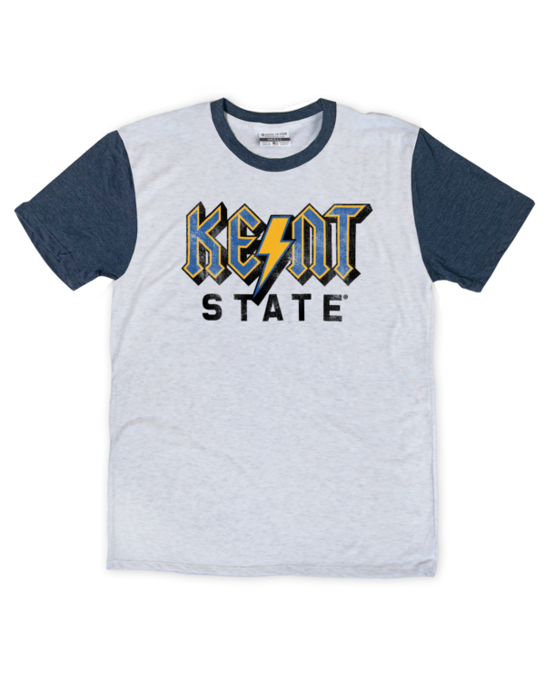 Kent State Rock Navy Cap Sleeve T-Shirt
