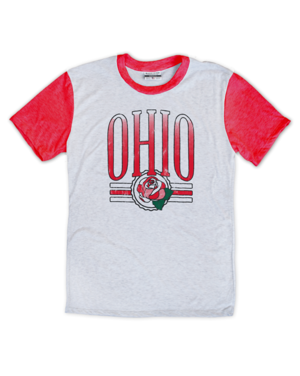 Ohio Rose Red Cap Sleeve T-Shirt