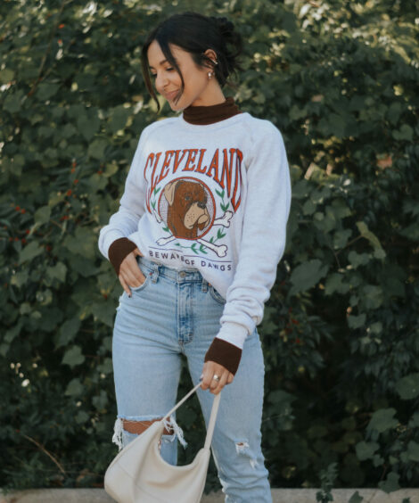 Cleveland Dog Bones Ash Sweatshirt