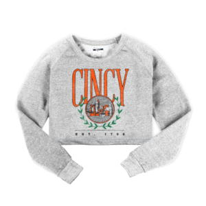 Cincy Vines Crop Sweatshirt