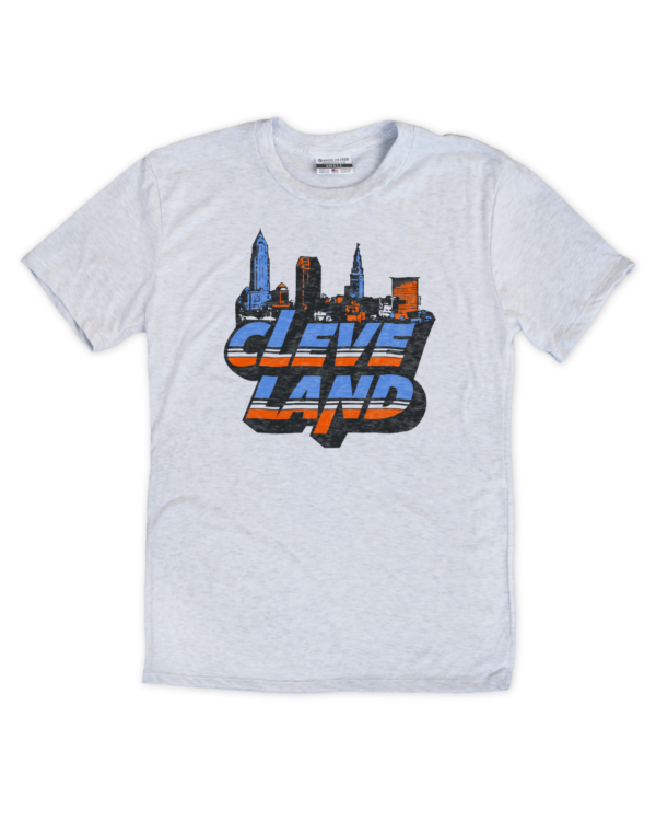 Cleve Land Retro Skyline T-Shirt